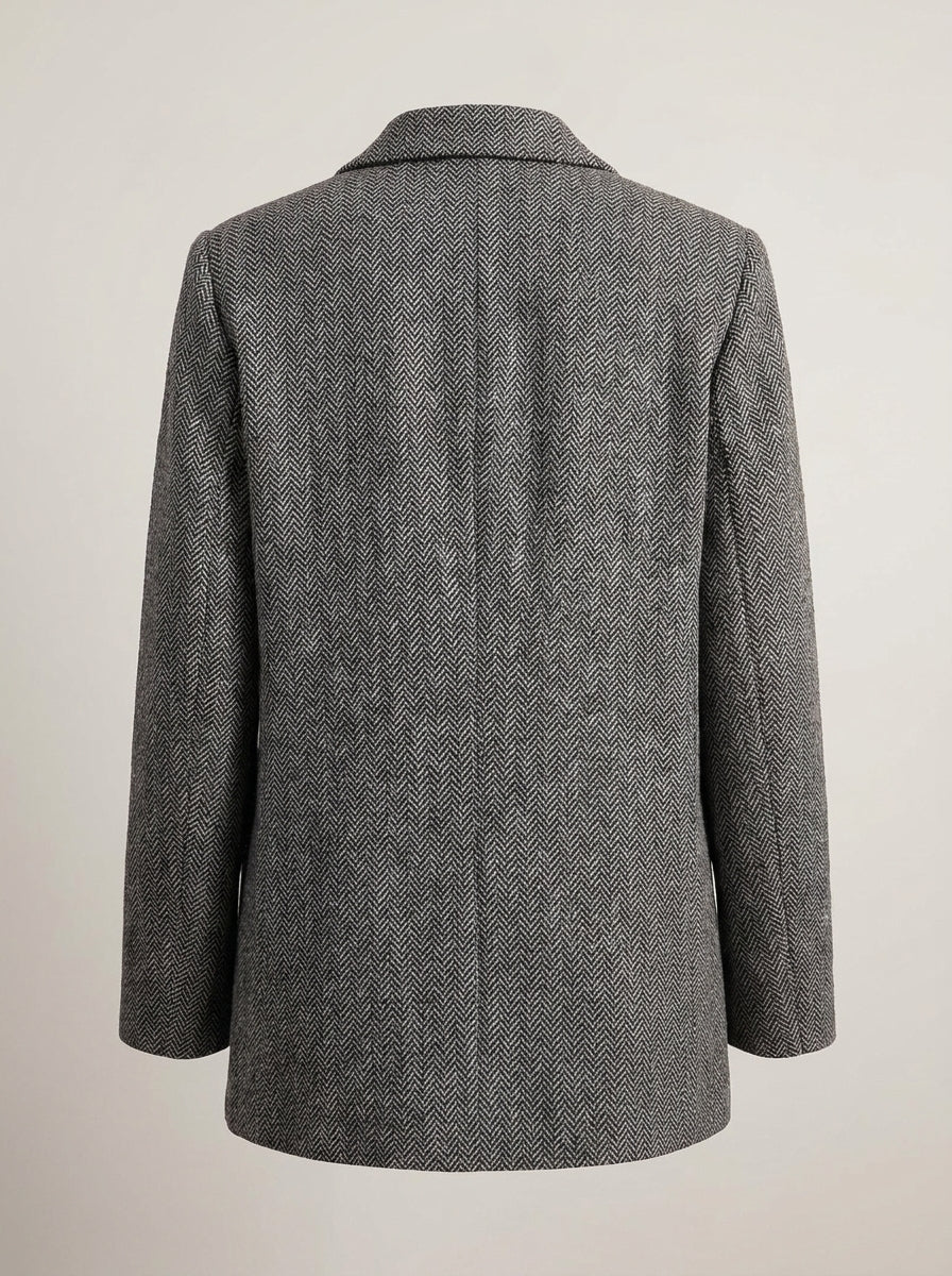 Dipni | Women's Oversized Blazer - Structured Button-Front
