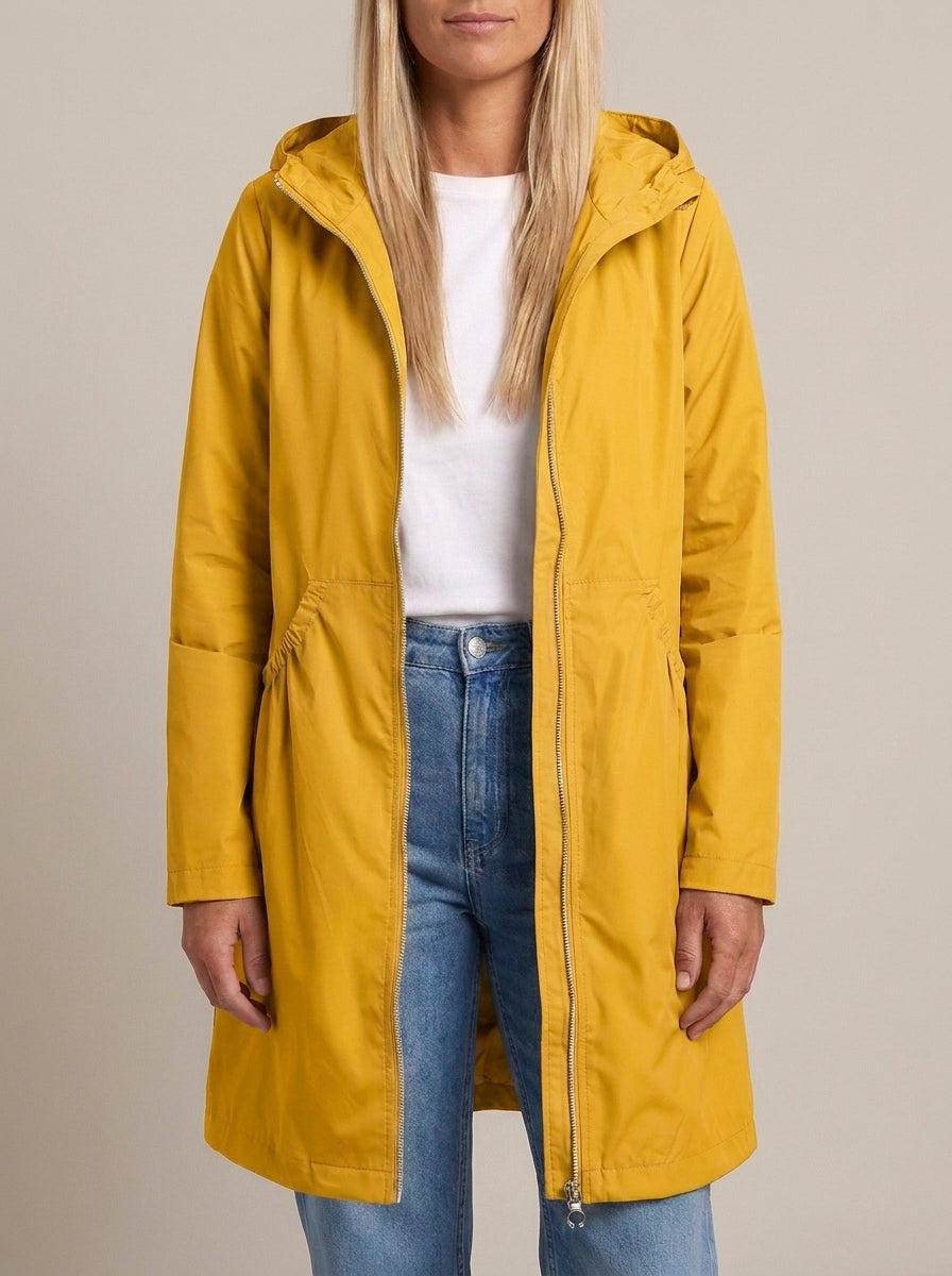 dipni womens waterproof trench coat yellow variant 14
