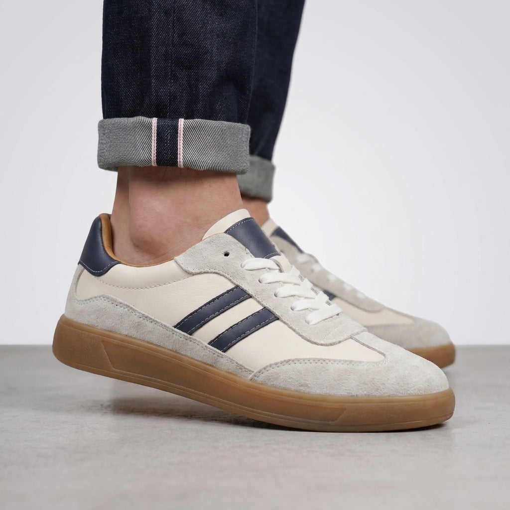 Dipni | Men's Retro Comfort Stripe Trainers