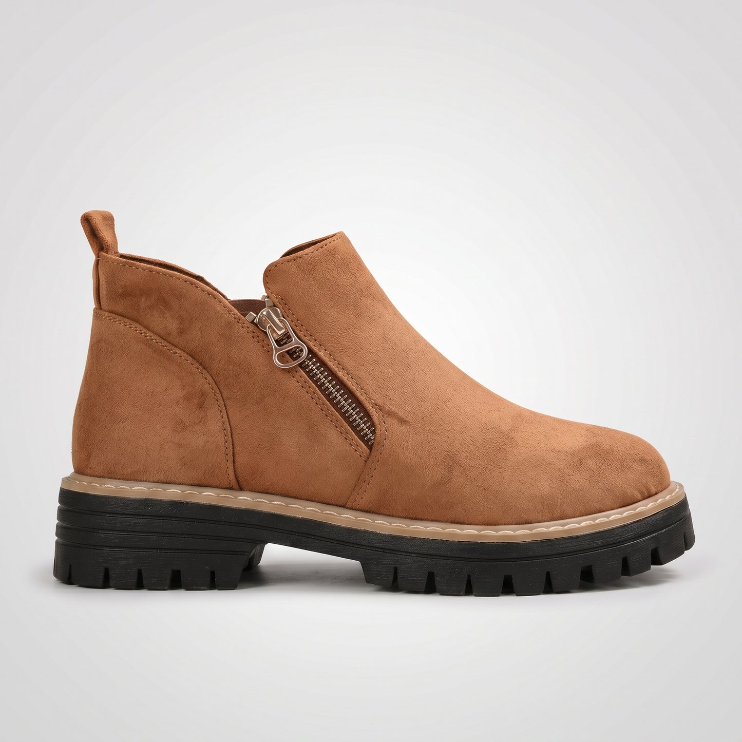 Dipni Women's Chunky Ankle Boots - Brown
