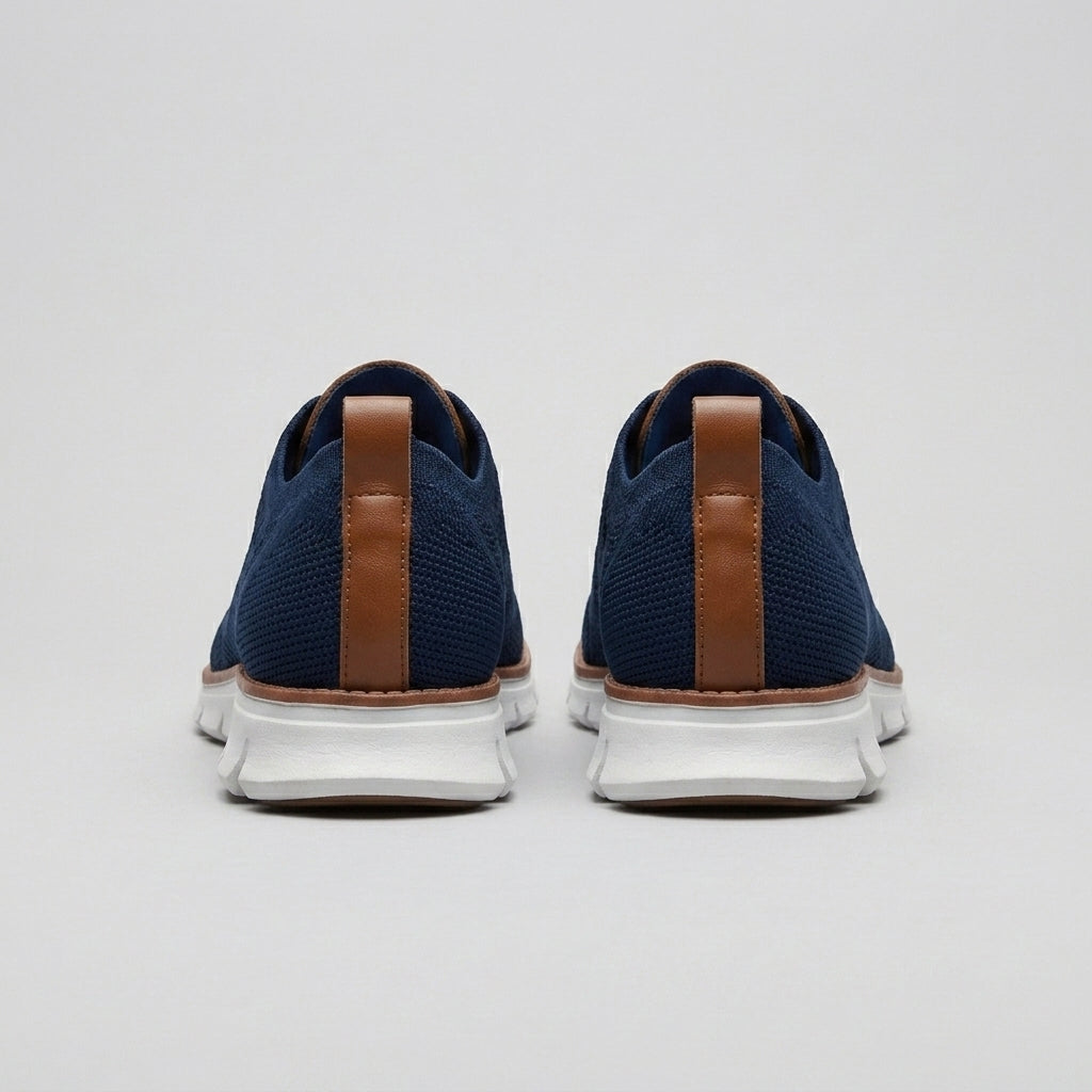 Dipni | Men's Smart Casual Sneakers - Knit Mesh, Cushioned Comfort