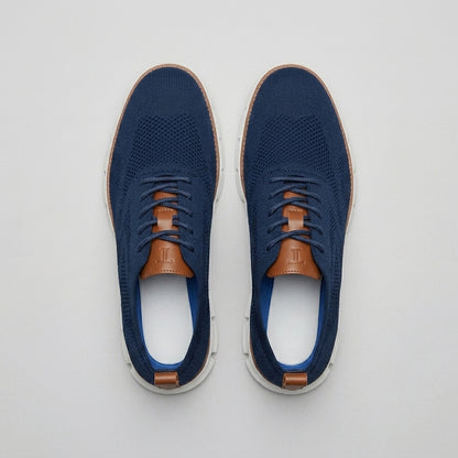 Dipni | Men's Smart Casual Sneakers - Knit Mesh, Cushioned Comfort