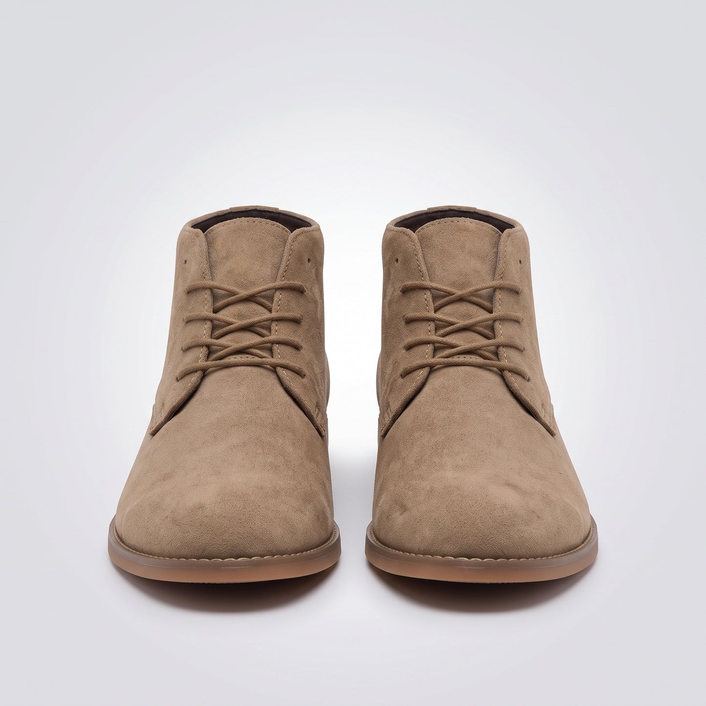 dipni mens ankle boots lace up khaki front pair 05