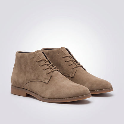 dipni mens ankle boots lace up khaki hero pair 3q 01