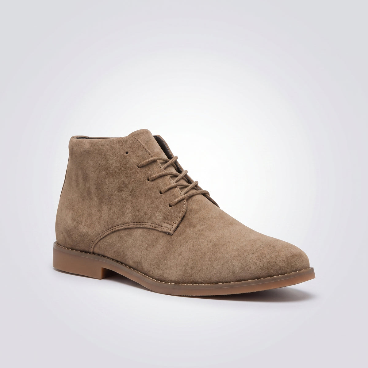 dipni mens ankle boots lace up khaki side single 02
