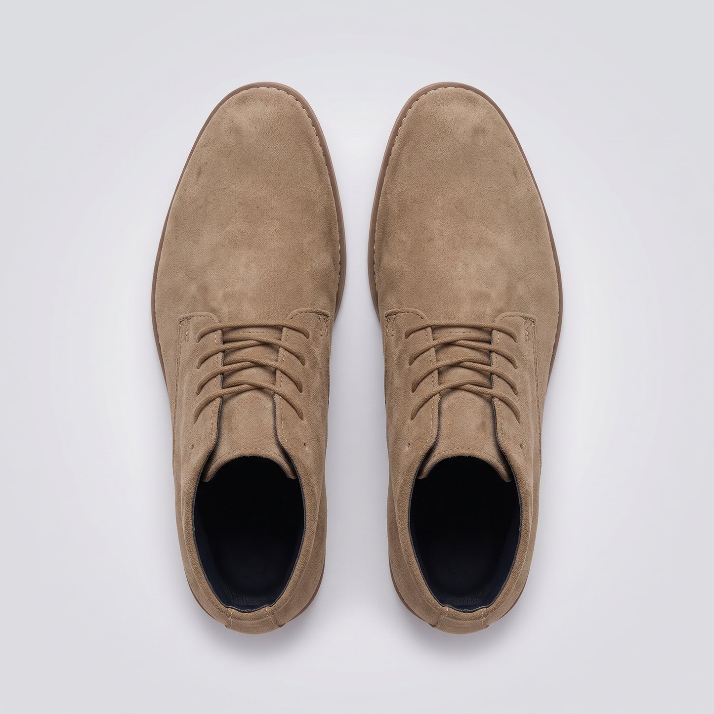 dipni mens ankle boots lace up khaki topdown pair 07