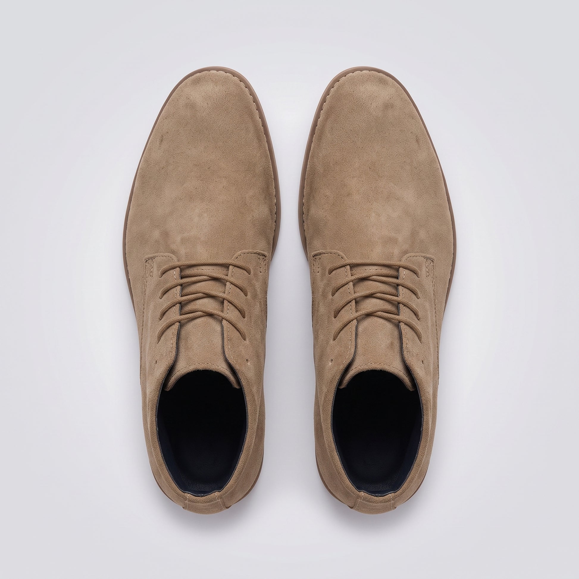 dipni mens ankle boots lace up khaki topdown pair 07