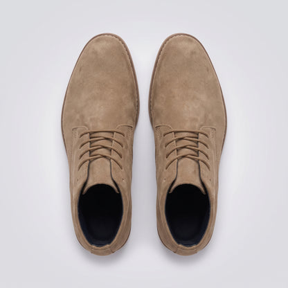 dipni mens ankle boots lace up khaki topdown pair 07