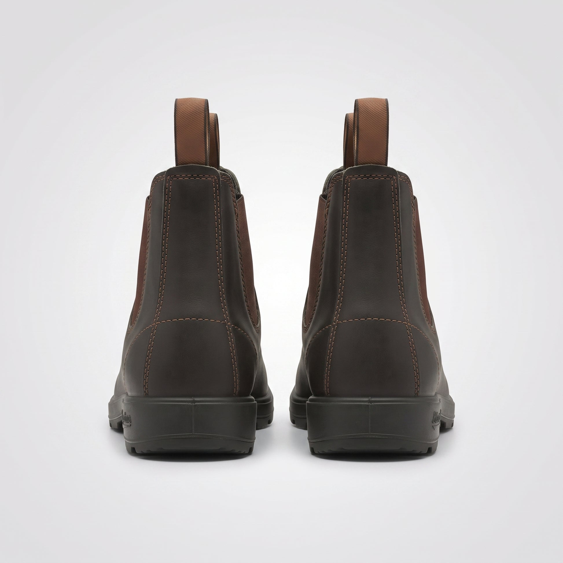 dipni mens ankle chelsea boots bruin back pair 03