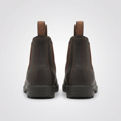 dipni mens ankle chelsea boots bruin back pair 03