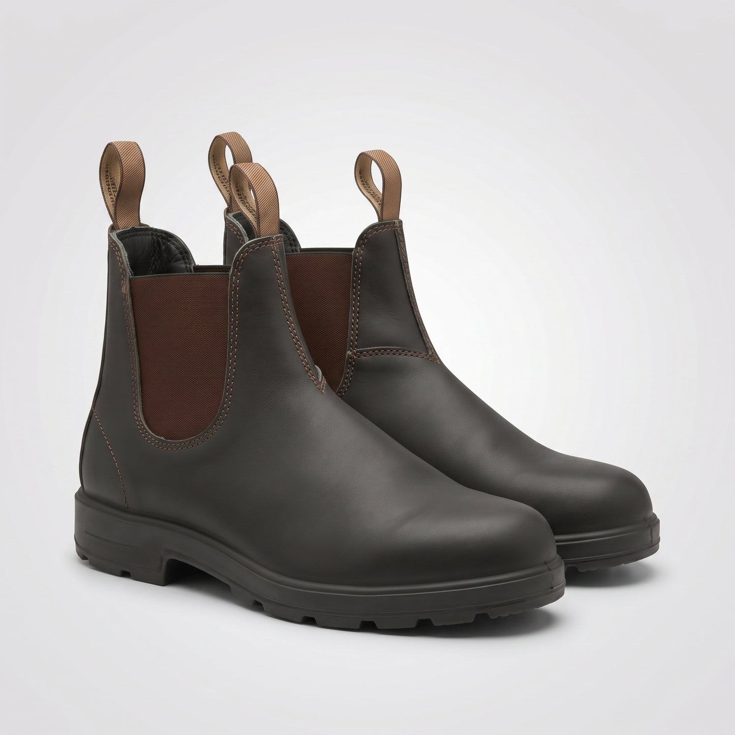 dipni mens ankle chelsea boots bruin hero pair 3q 01