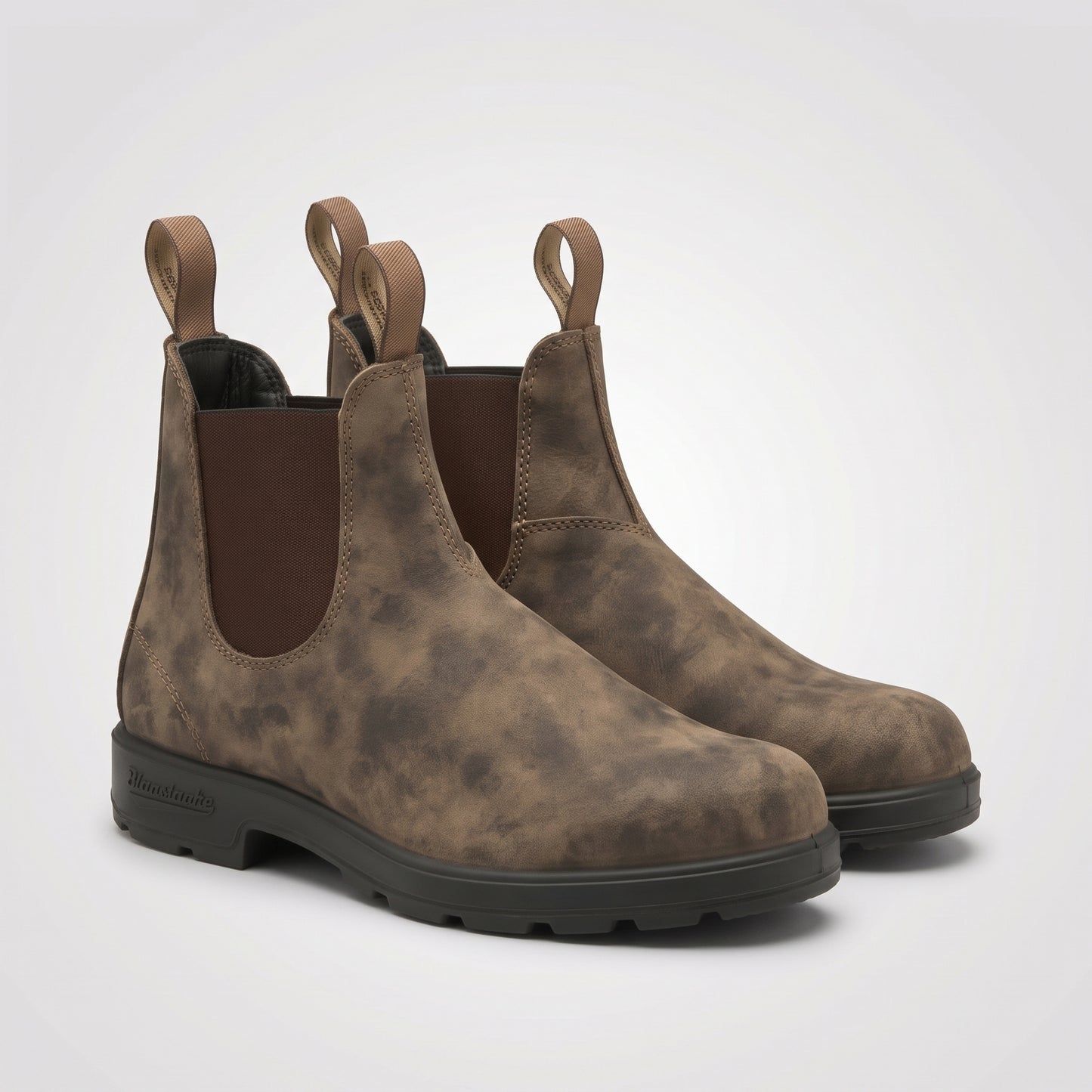 dipni mens ankle chelsea boots zwart bruin front pair 14b
