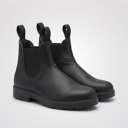 dipni mens ankle chelsea boots zwart front pair 14a