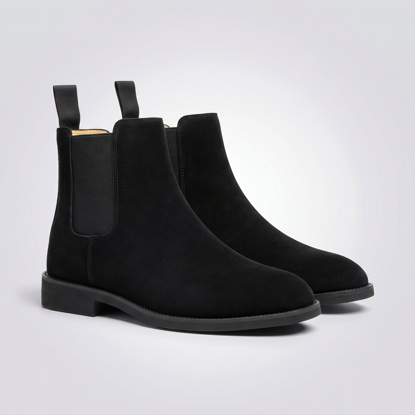 dipni mens casual chelsea boots slip on black hero pair 3q 14d