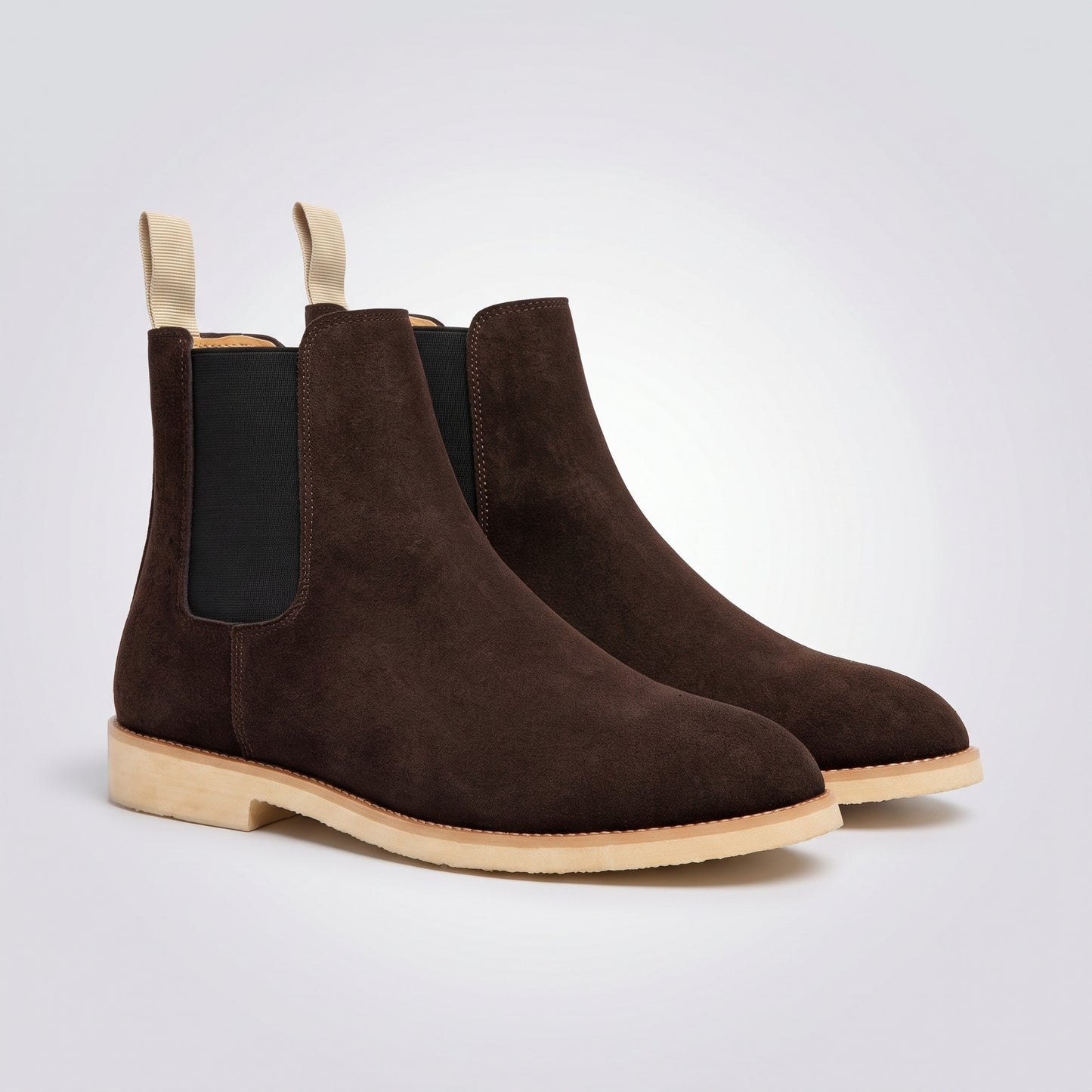 dipni mens casual chelsea boots slip on brown hero pair 3q 14c
