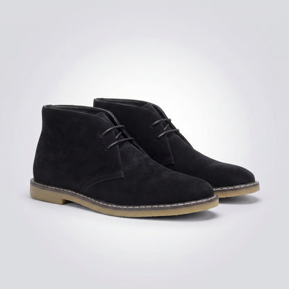 dipni mens desert chukka boots suede zwart hero 14b