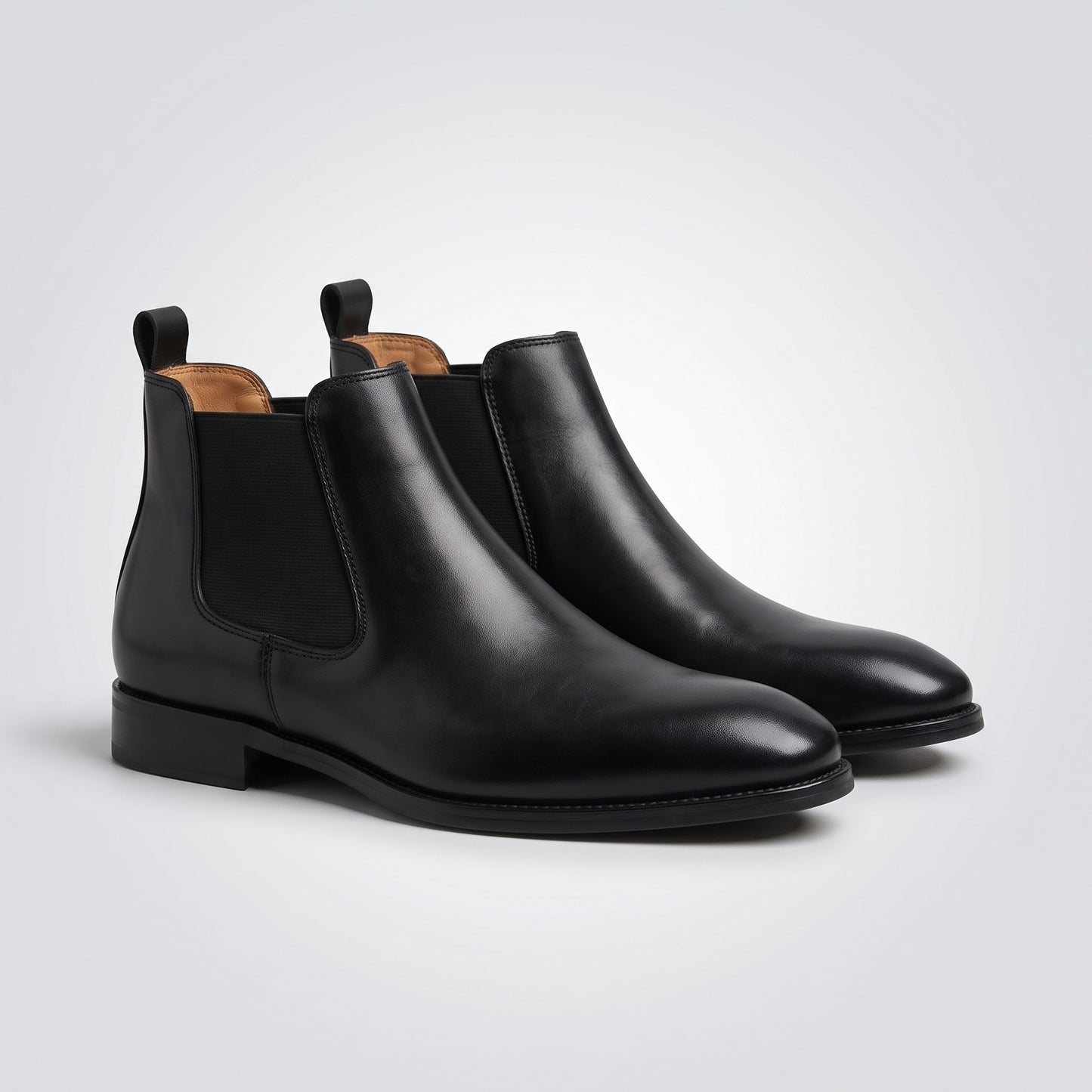 dipni mens dress chelsea boots slip on zwart hero pair 3q 14a