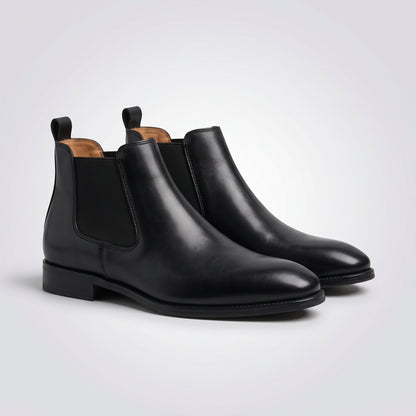 dipni mens dress chelsea boots slip on zwart hero pair 3q 14a