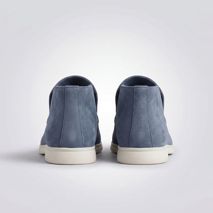 dipni mens slip on loafers blauwgrijs back pair 03