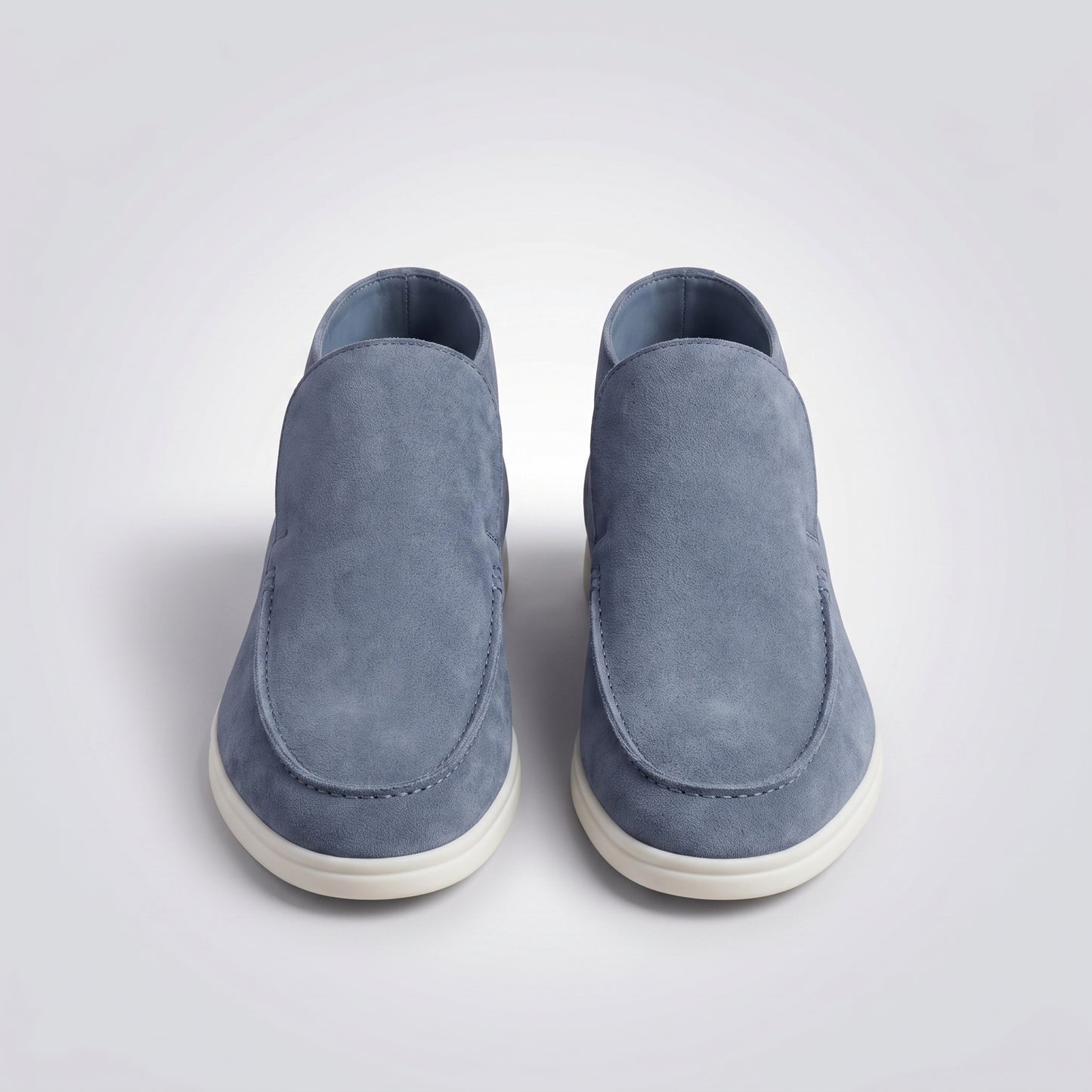 dipni mens slip on loafers blauwgrijs front above 02