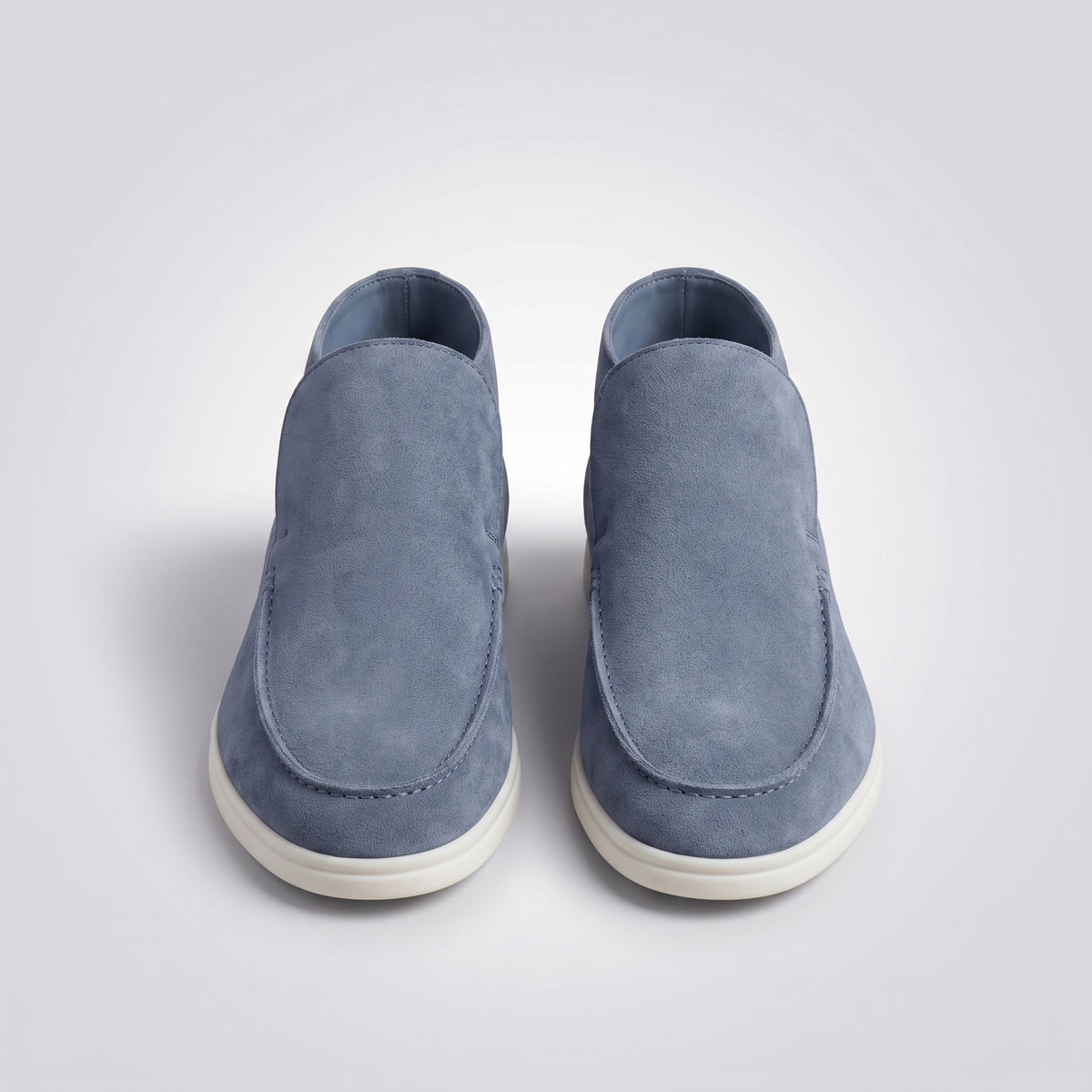 dipni mens slip on loafers blauwgrijs front above 02