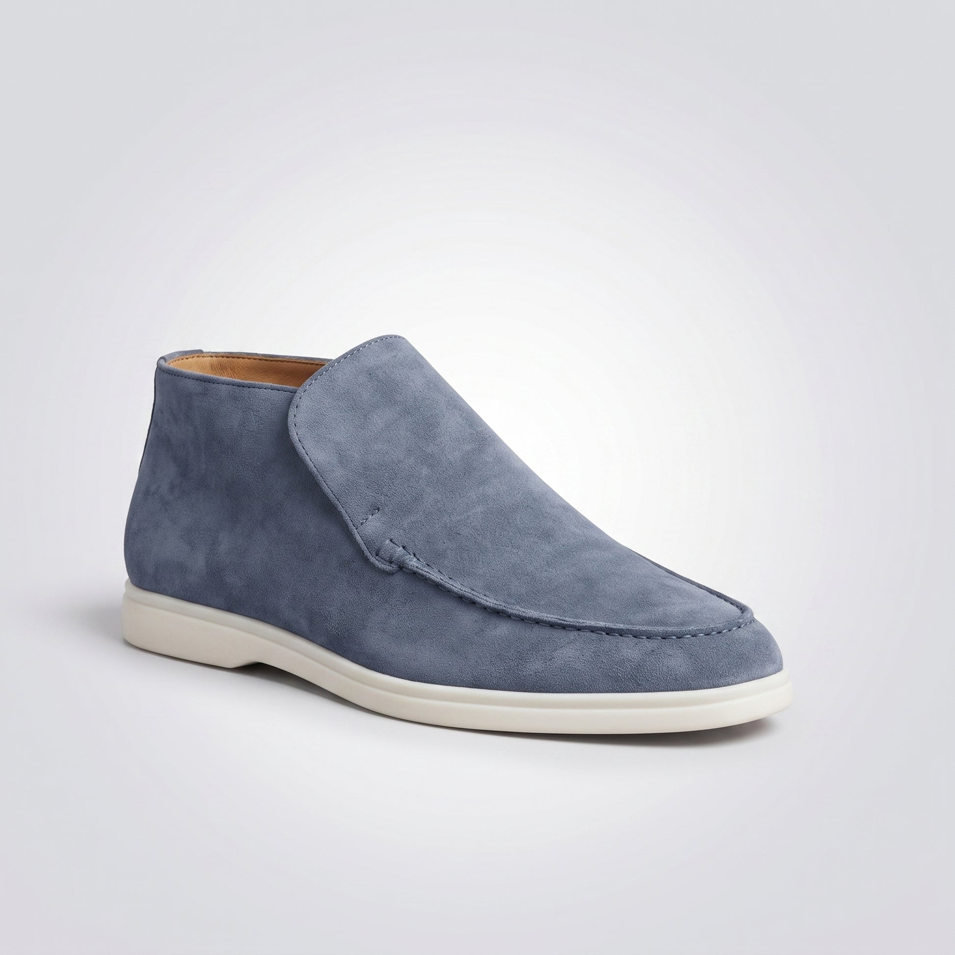 dipni mens slip on loafers blauwgrijs side 3q 04