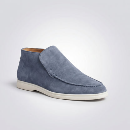 dipni mens slip on loafers blauwgrijs side 3q 04