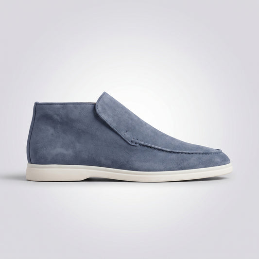 dipni mens slip on loafers blauwgrijs side profile 06
