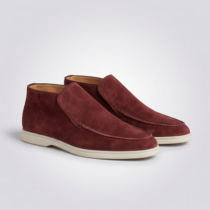 dipni mens slip on loafers bordeaux hero 14e