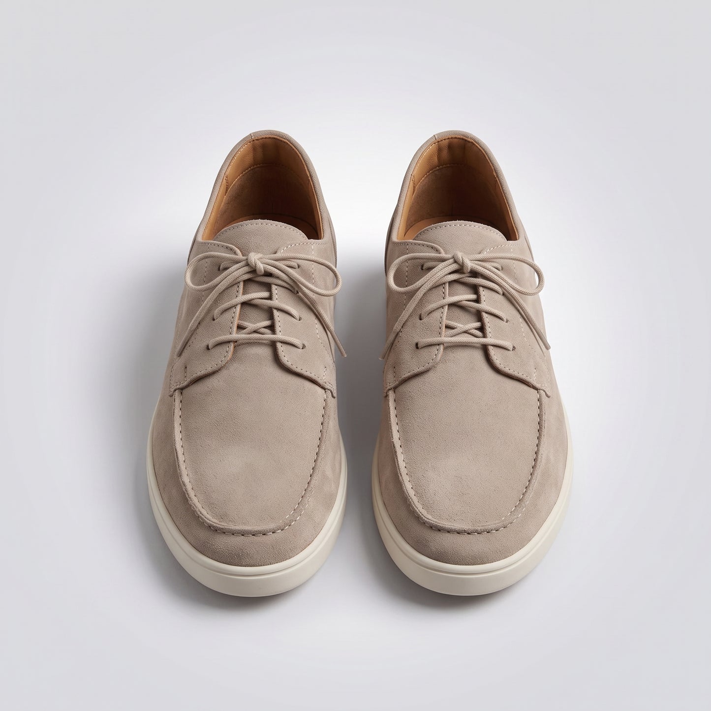 dipni mens slip on loafers casual dress beige frontal