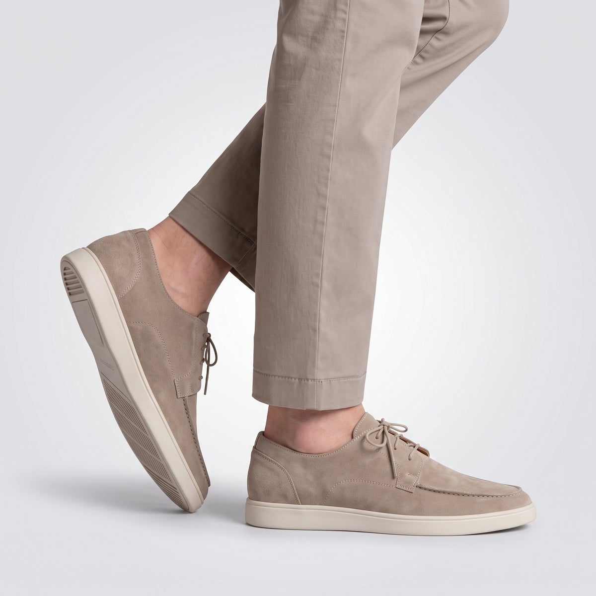 dipni mens slip on loafers casual dress beige walking
