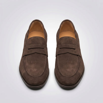 dipni-mens-slip-on-loafers-penny-casual-dark-brown-frontal