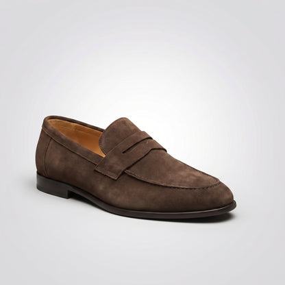 dipni-mens-slip-on-loafers-penny-casual-dark-brown-single-angle