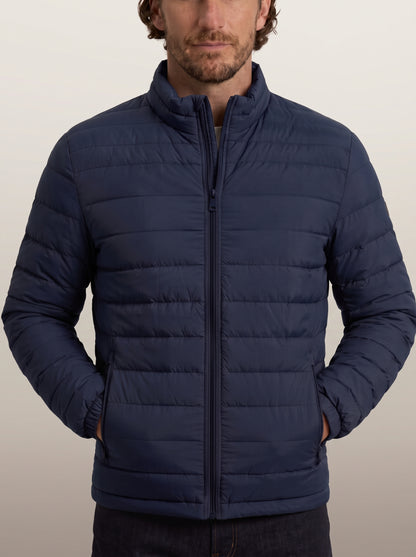 dipni mens winter puffer jacket casual navy hero model 14a