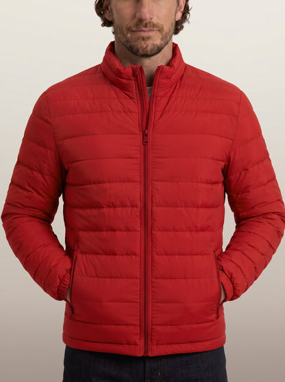 dipni mens winter puffer jacket casual rood hero model 14b