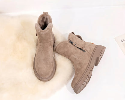 Dipni | Women's Ankle Boots Faux Fur Lined