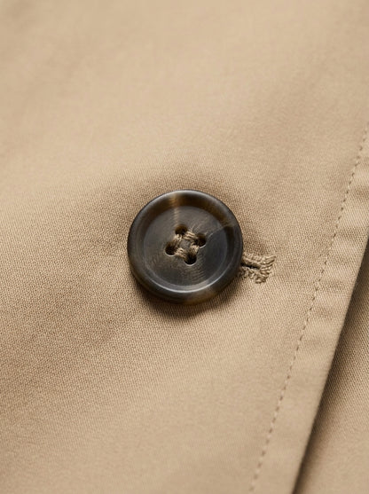 dipni womens belted trench coat khaki button 09