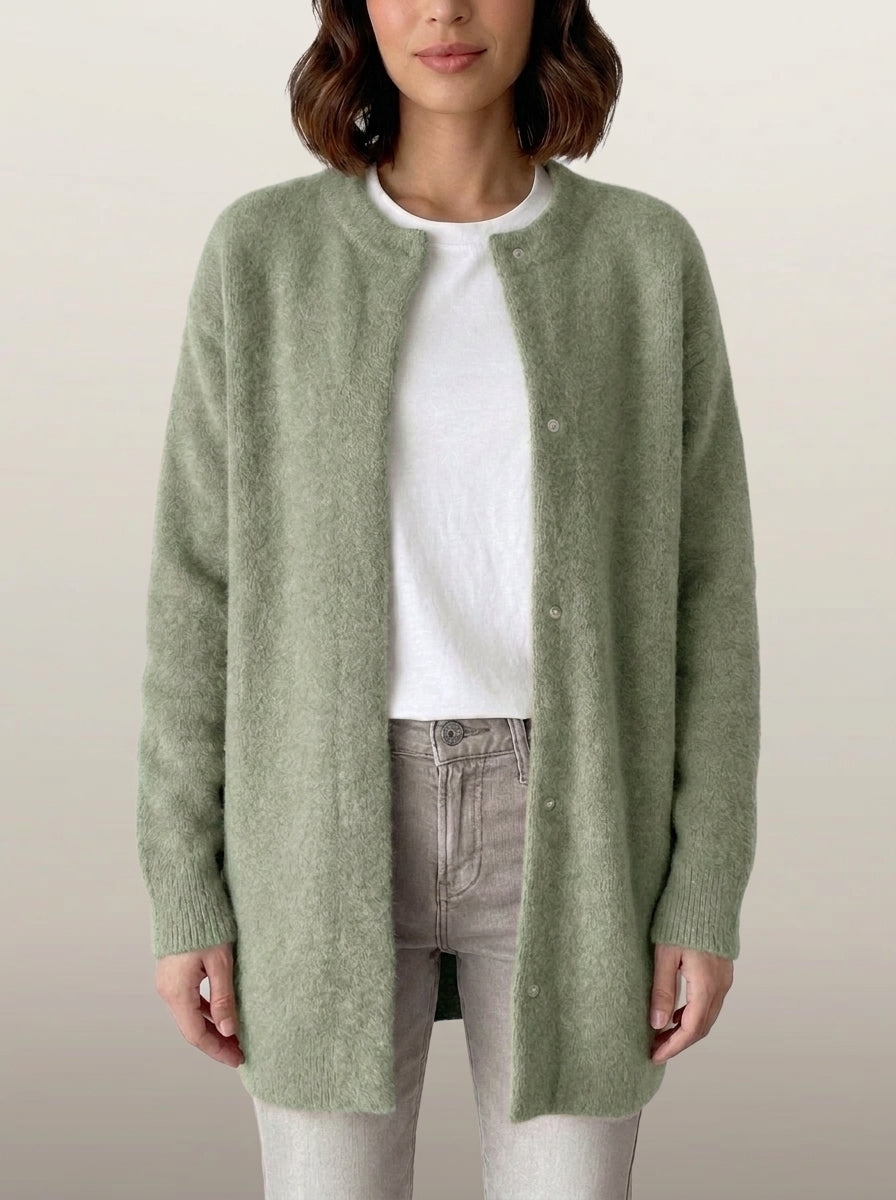 dipni womens chunky knit cardigan oversized green 10 tight