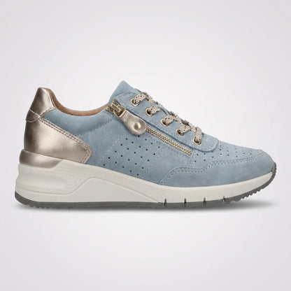 dipni womens geneva orthopedic wedge sneaker 10 blue side