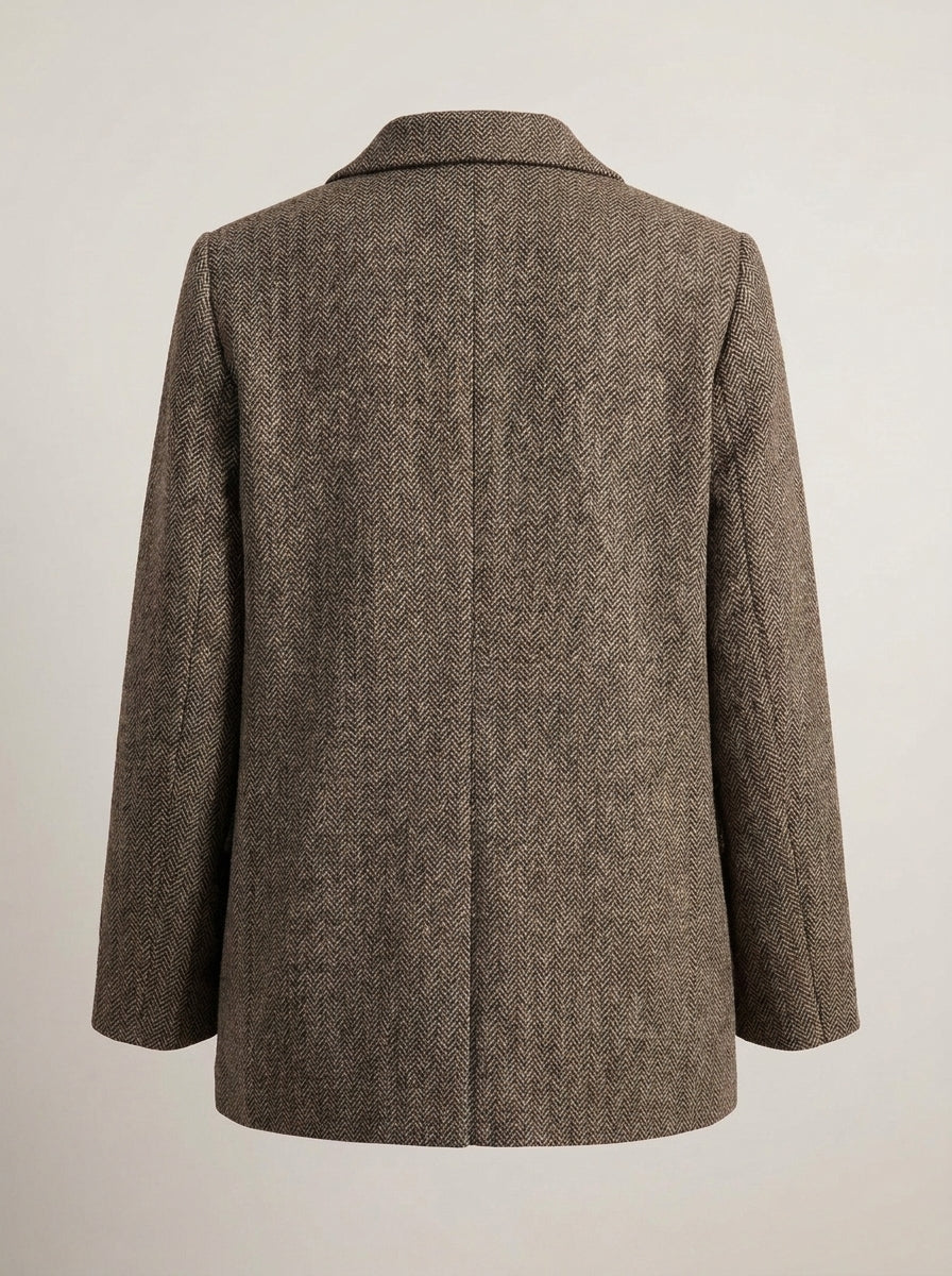 Dipni | Women's Oversized Blazer - Structured Button-Front