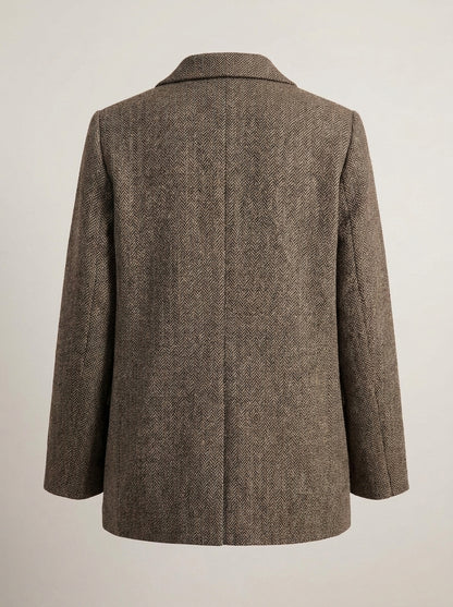 Dipni | Women's Oversized Blazer - Structured Button-Front
