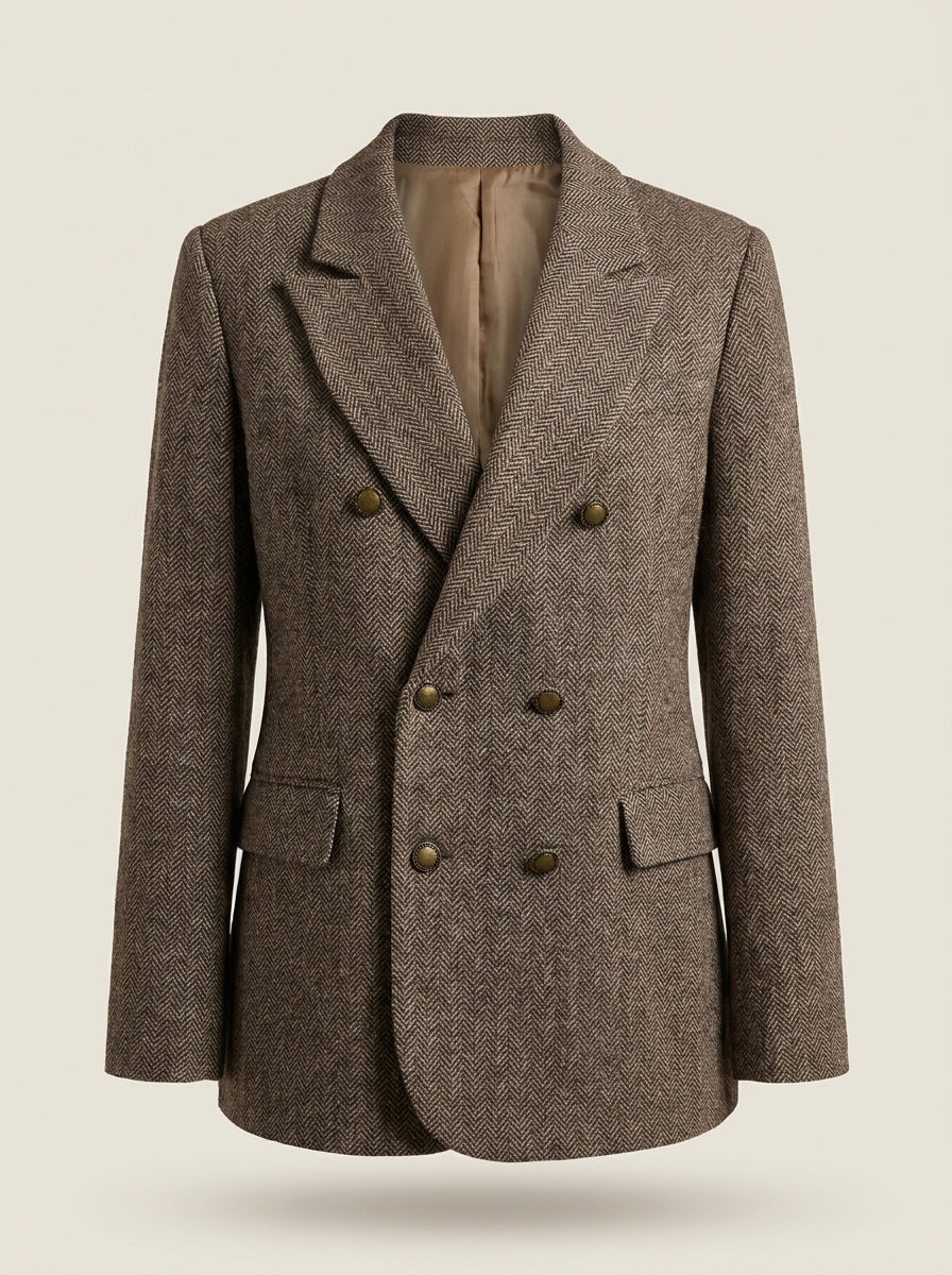 Dipni | Women's Oversized Blazer - Structured Button-Front