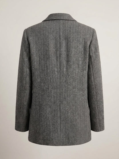 Dipni | Women's Oversized Blazer - Structured Button-Front