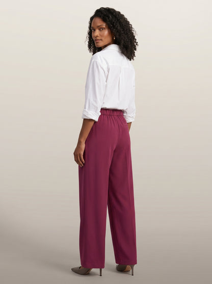 dipni womens high waisted wide leg trousers rood back angle 05