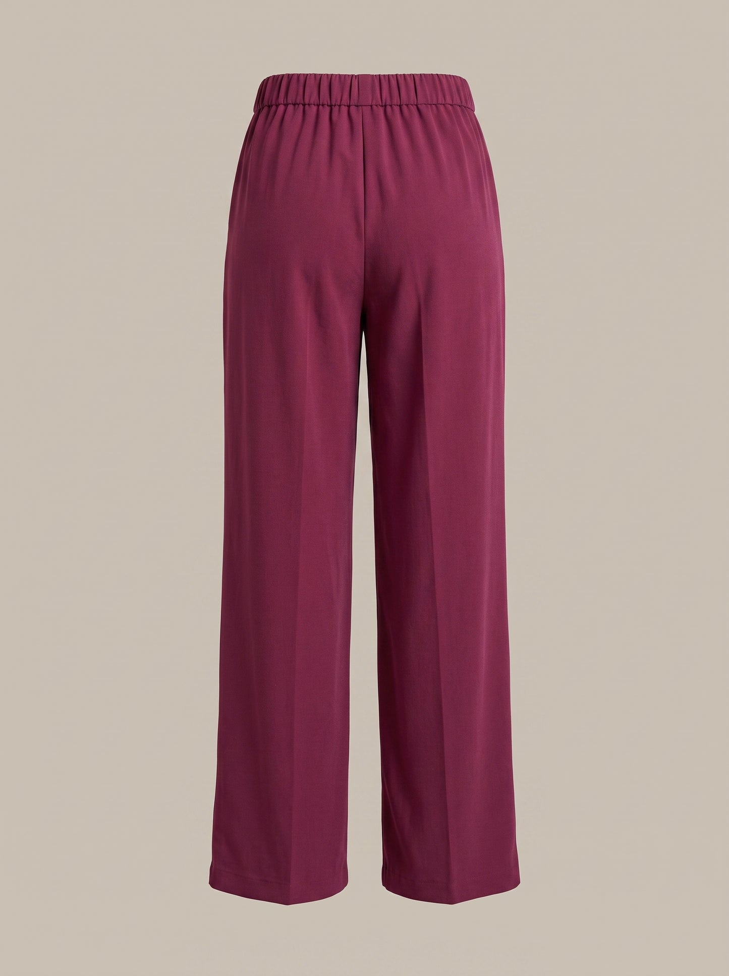 dipni womens high waisted wide leg trousers rood ghost front 10