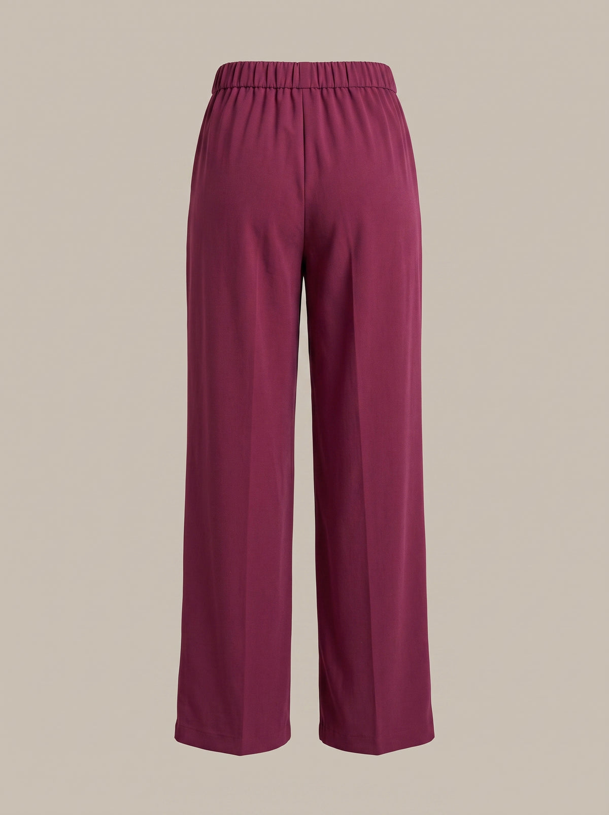 dipni womens high waisted wide leg trousers rood ghost front 10