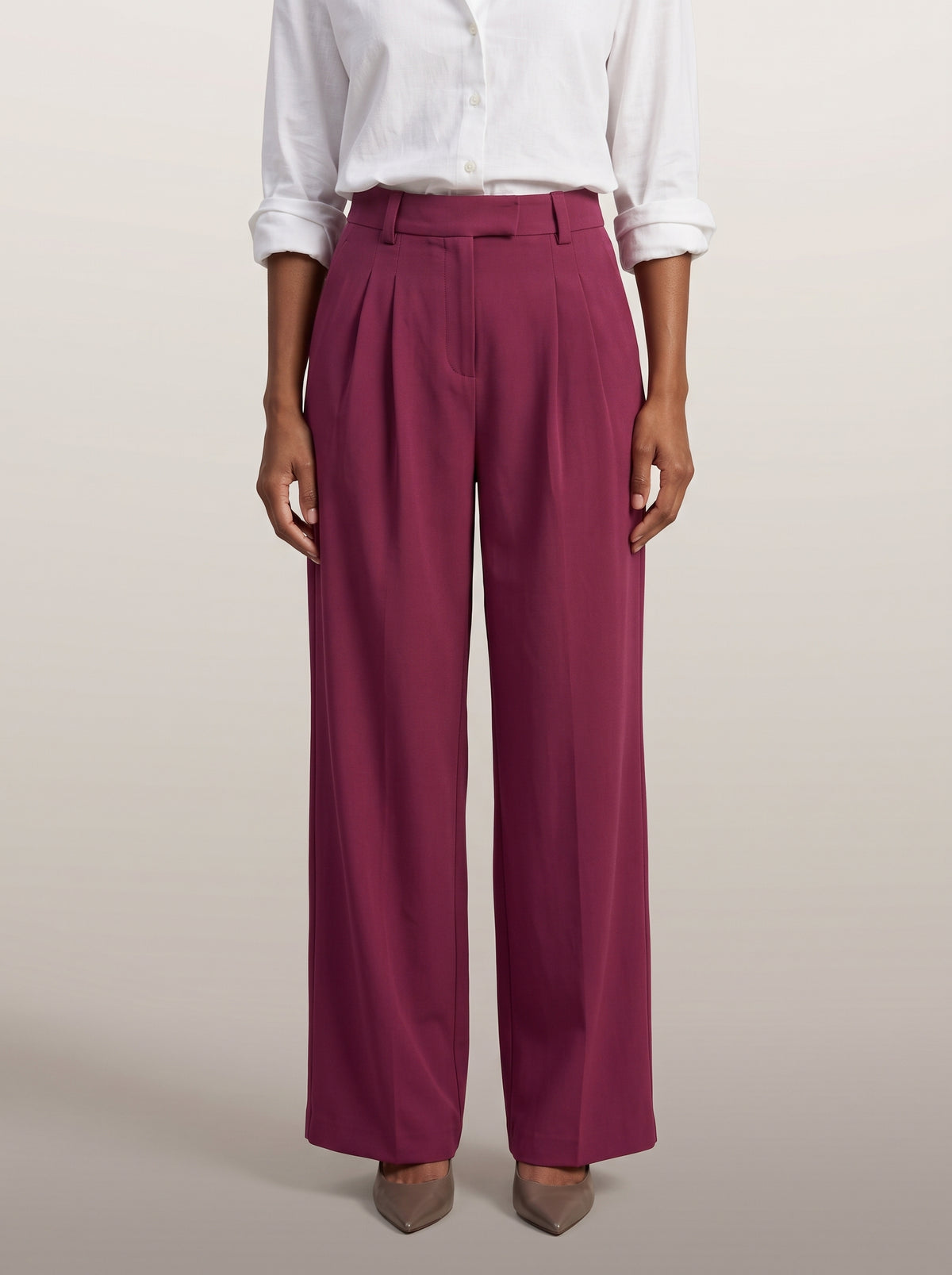 dipni womens high waisted wide leg trousers rood variant hero 11