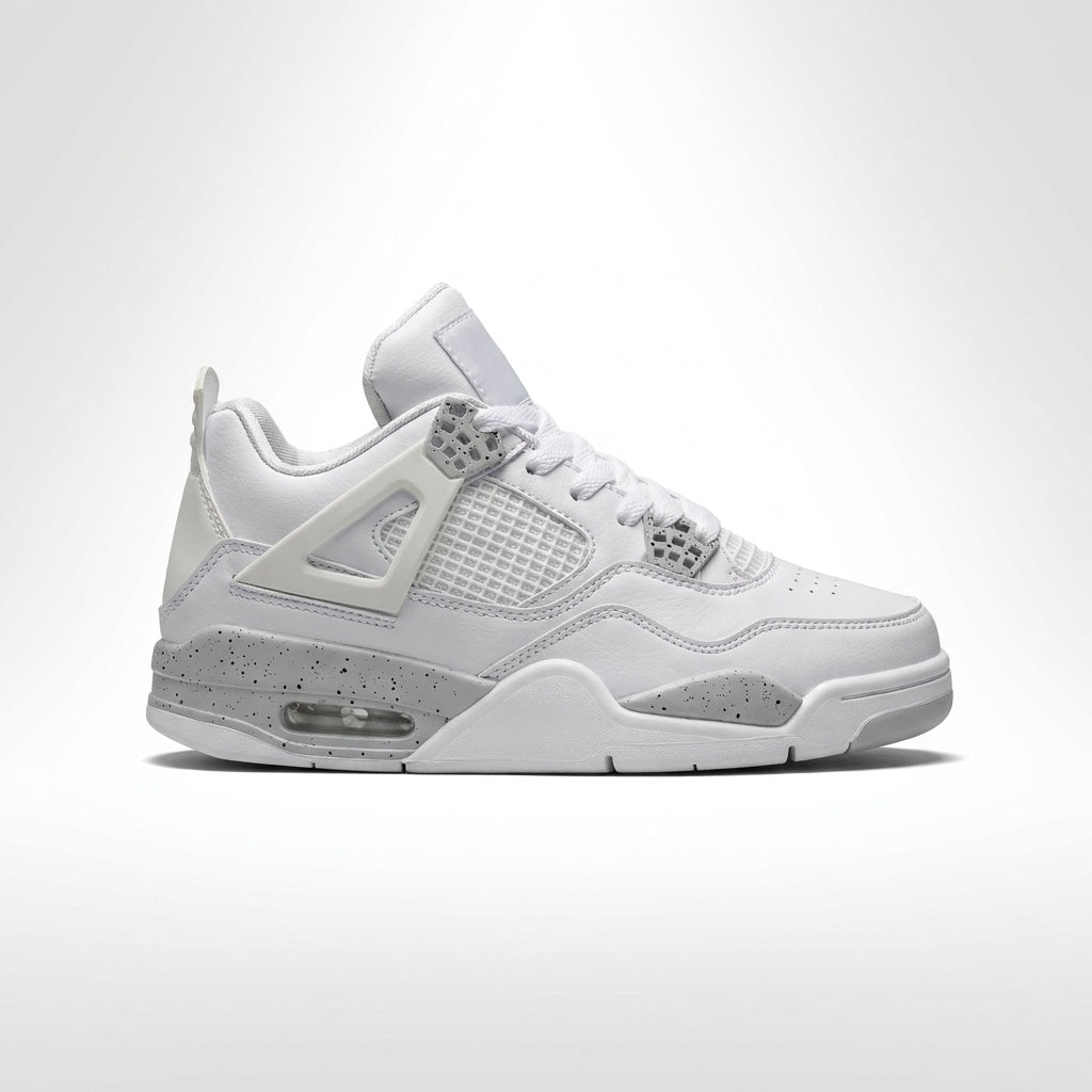 dipni womens mid top basketball sneakers 09 grey side