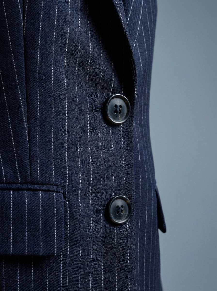 Dipni pinstripe blazer navy shot 05
