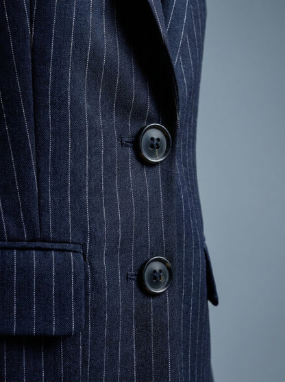 Dipni pinstripe blazer navy shot 05